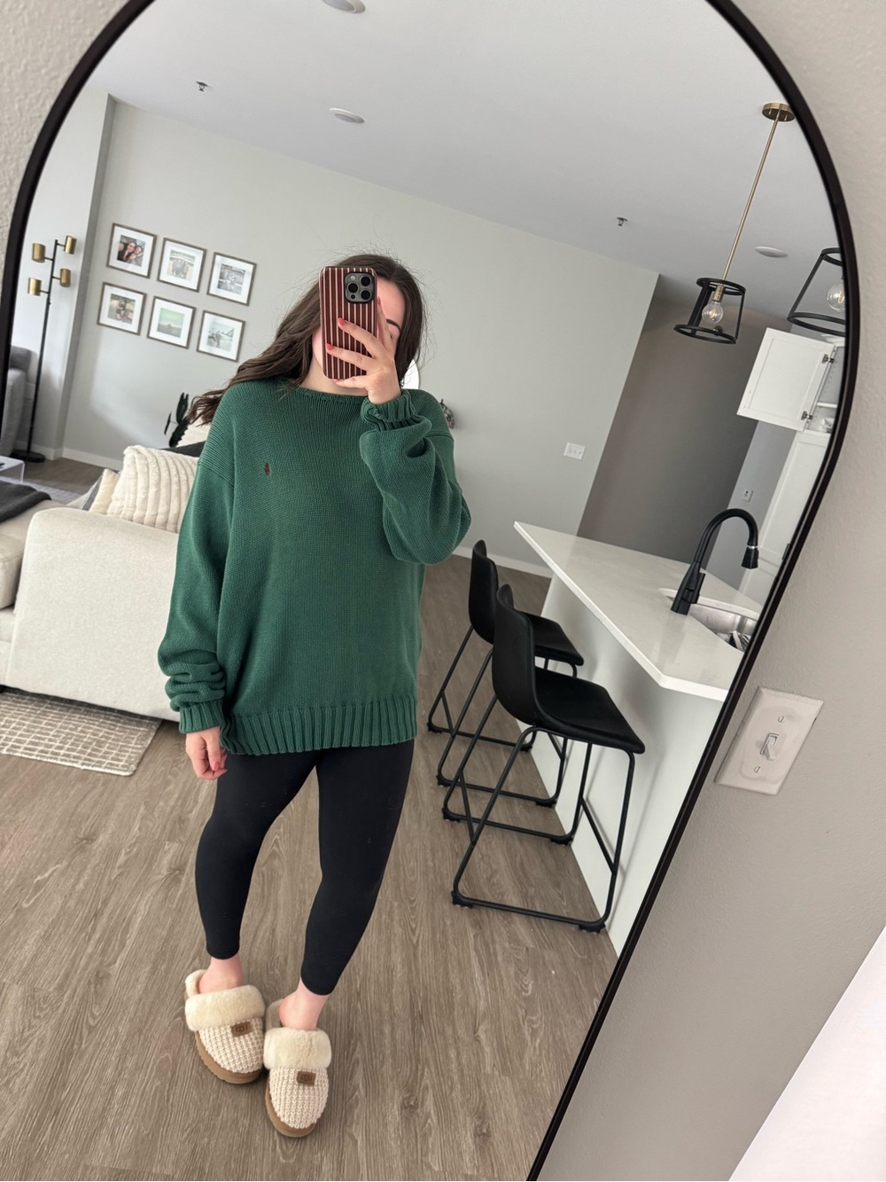Vintage Ralph Lauren Cotton Knit Sweater Green